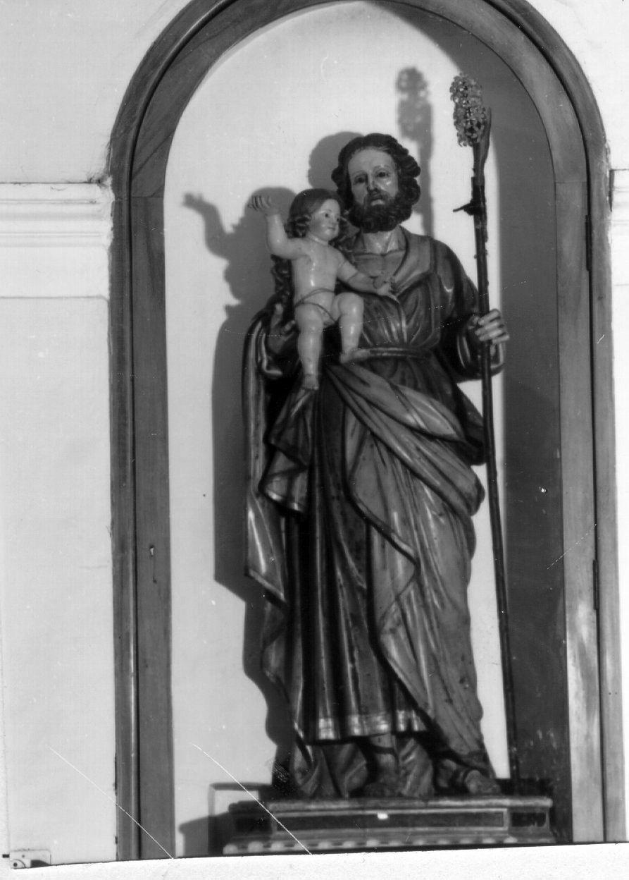 San Giuseppe e Gesù Bambino (statua) - ambito napoletano (prima metà sec. XIX)