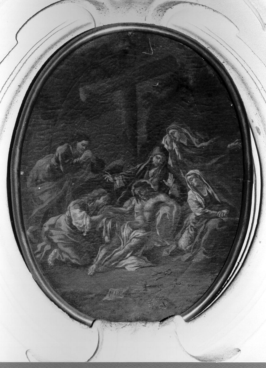 stazione XIII: Gesù deposto dalla croce (dipinto, elemento d'insieme) - ambito napoletano (prima metà sec. XVIII)