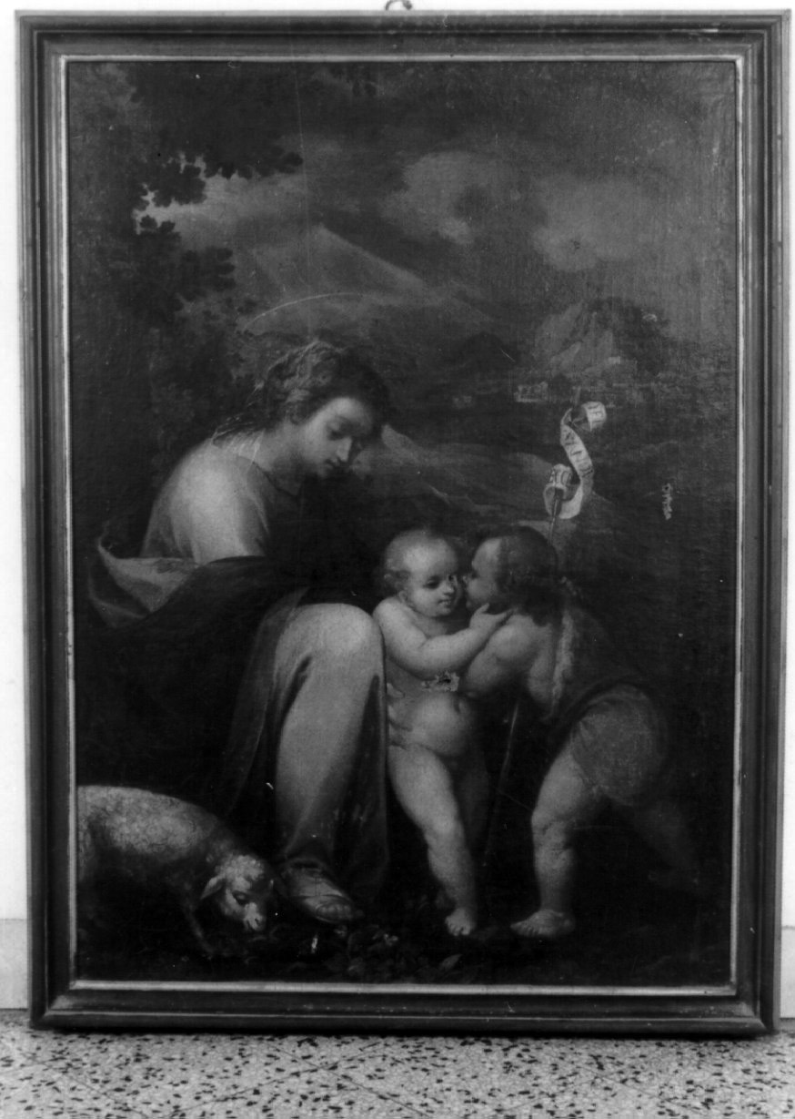 Madonna con Bambino e San Giovannino (dipinto) - ambito veneto (seconda metà sec. XVI)
