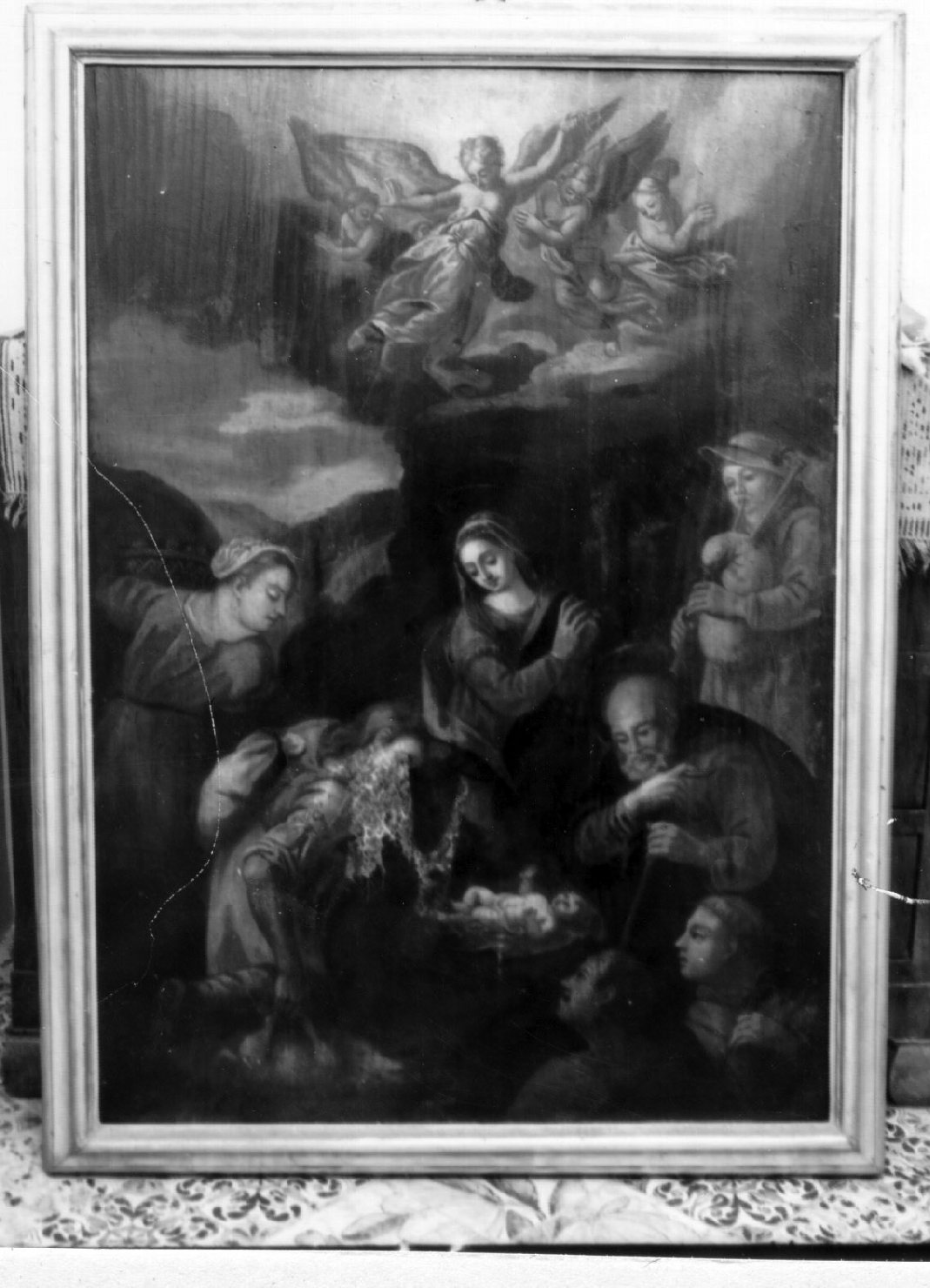 adorazione dei pastori (dipinto) di Santafede Fabrizio (maniera) (seconda metà sec. XVI)