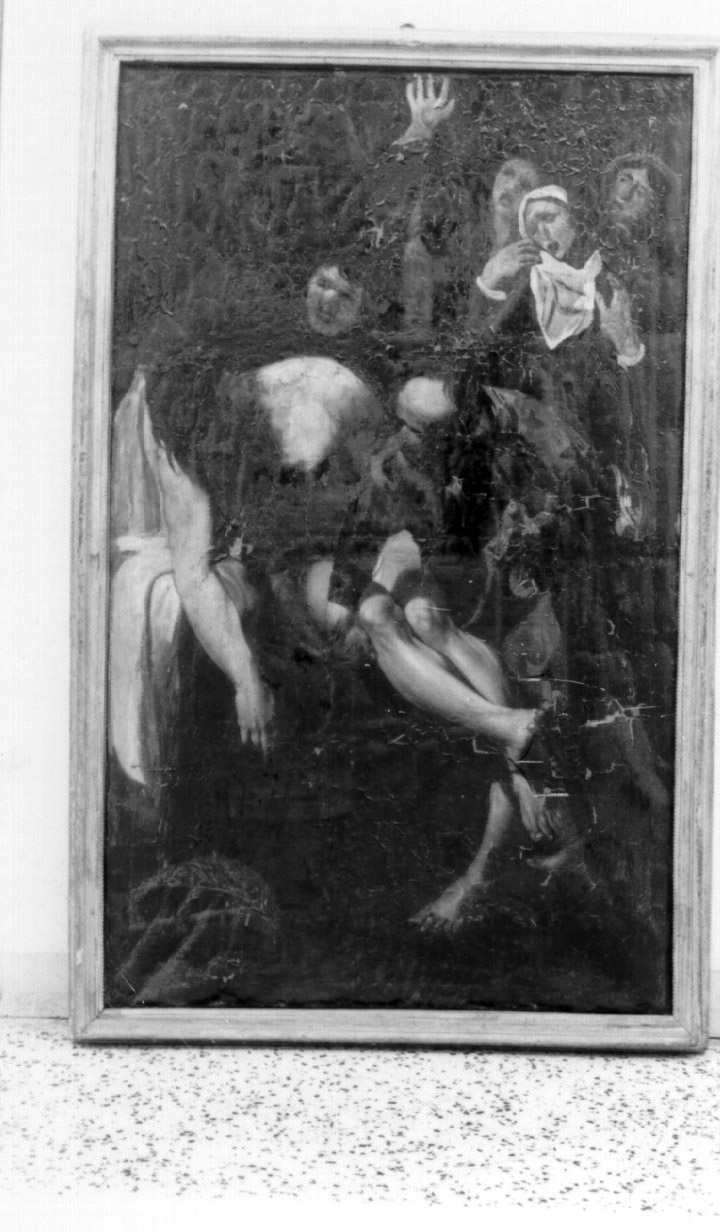 deposizione di Cristo dalla croce (dipinto) - ambito napoletano (seconda metà sec. XVII)
