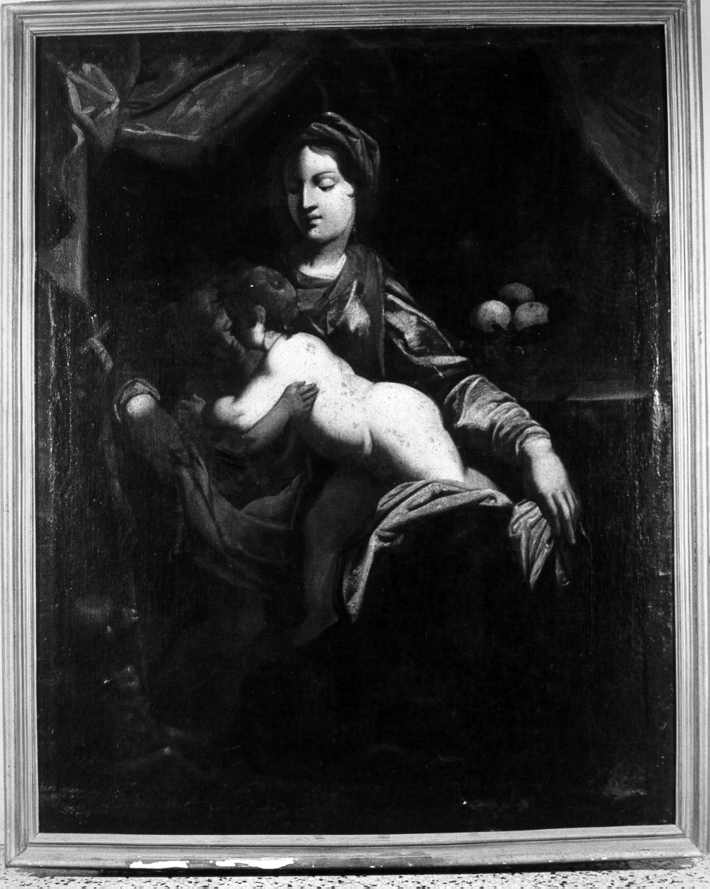 Madonna con Bambino e San Giovannino (dipinto) - ambito napoletano (prima metà sec. XVII)