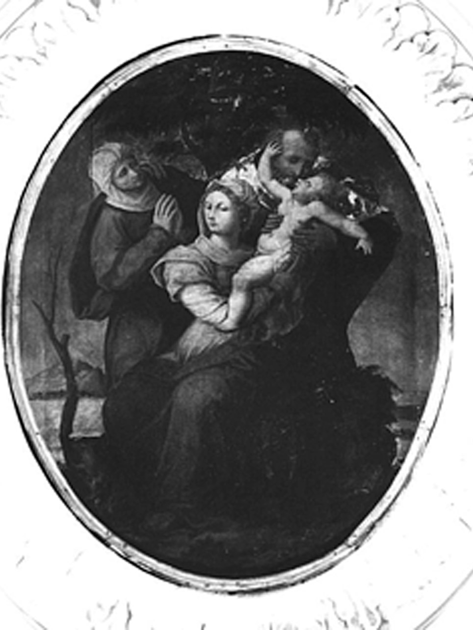 Sacra Famiglia con Sant'Anna (dipinto) di Cardisco Marco detto Marco Calabrese (prima metà sec. XVI)