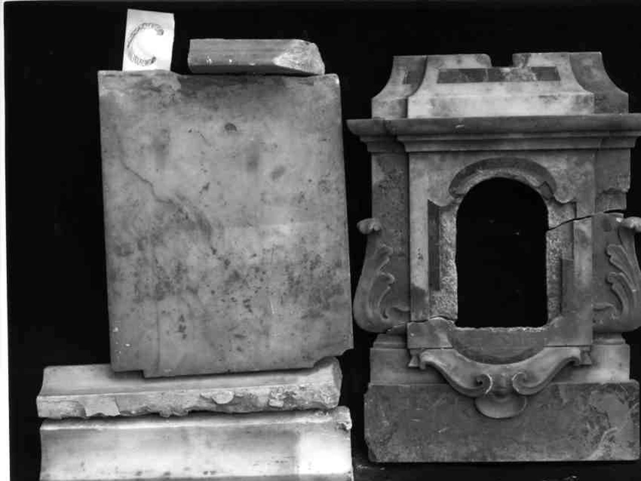 ciborio, frammento - bottega napoletana (fine sec. XVIII)