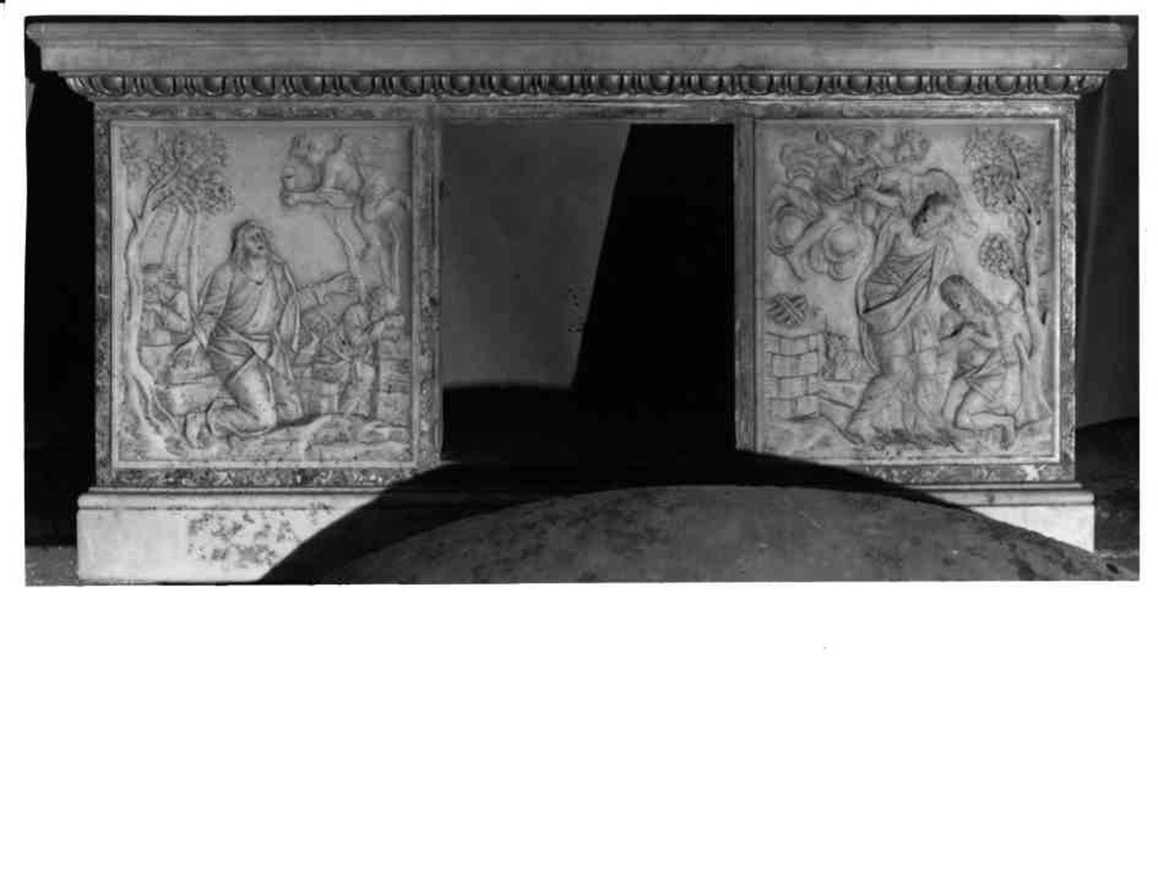 ciborio, frammento - bottega napoletana (fine sec. XVIII)