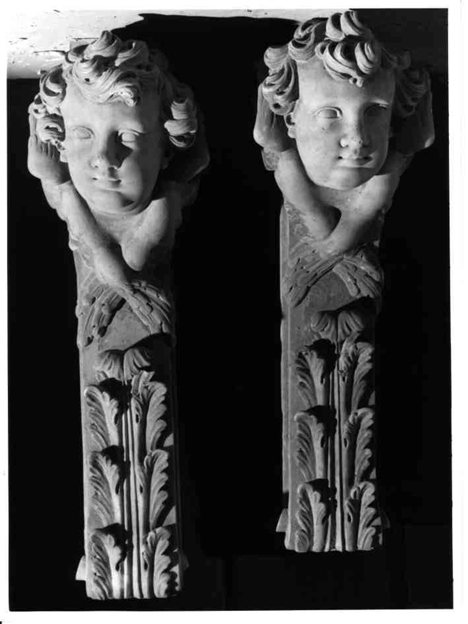 angioletti (scultura, elemento d'insieme) - bottega napoletana (fine sec. XVIII)