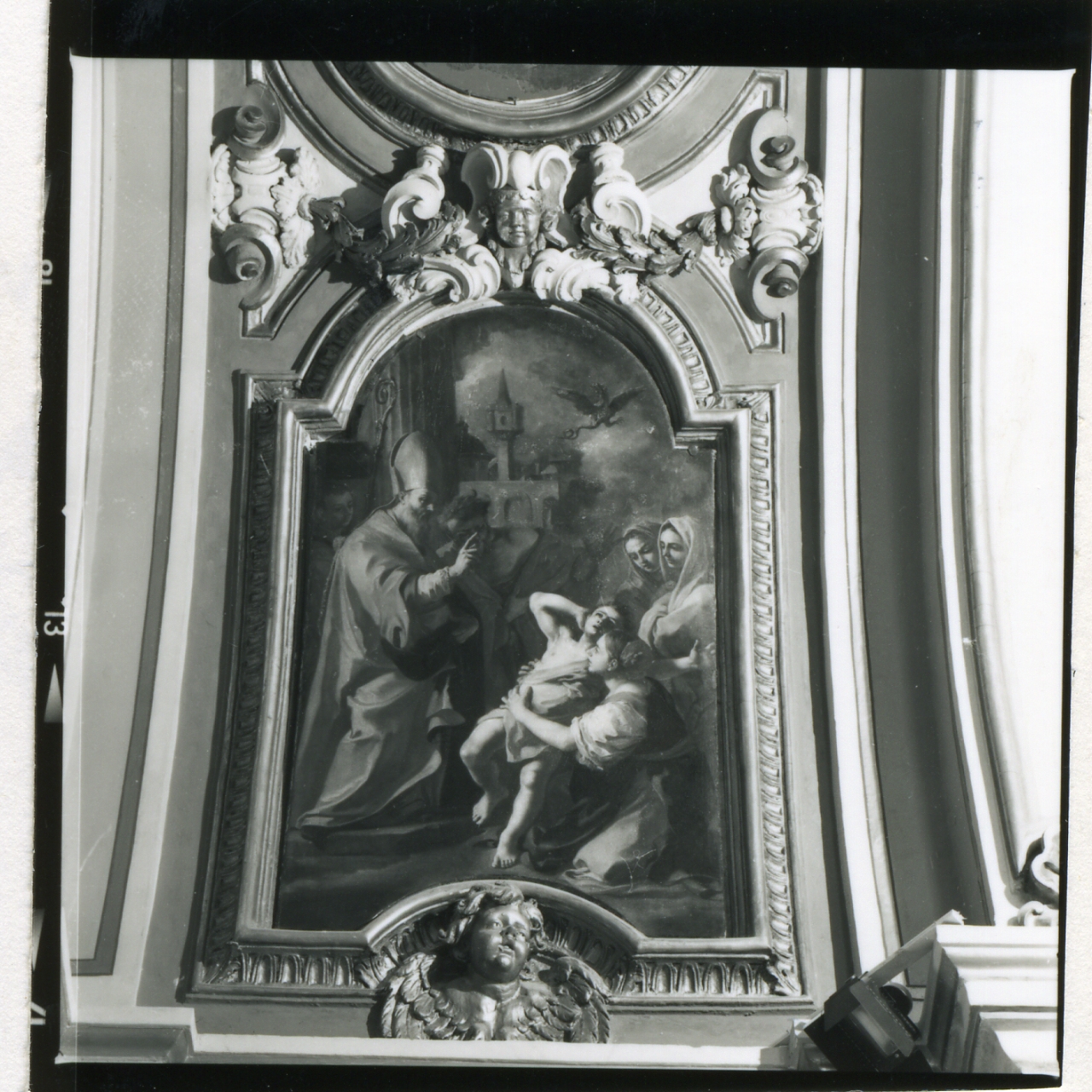 San Nicola di Bari libera l'ossesso (dipinto) di De Mura Francesco (secondo quarto sec. XVIII)