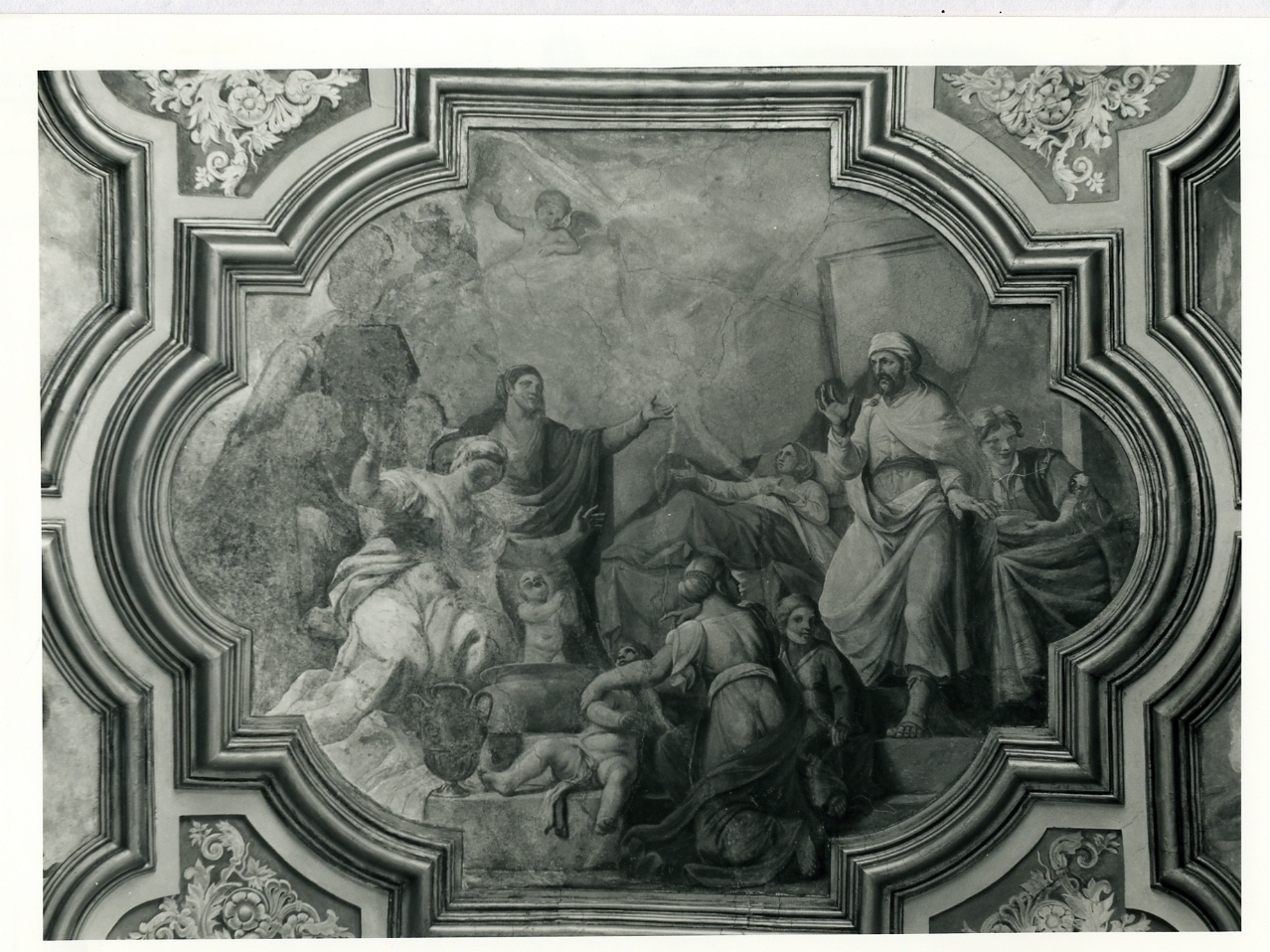 nascita di San Nicola di Bari (dipinto) di Solimena Francesco detto Abate Ciccio (sec. XVII)