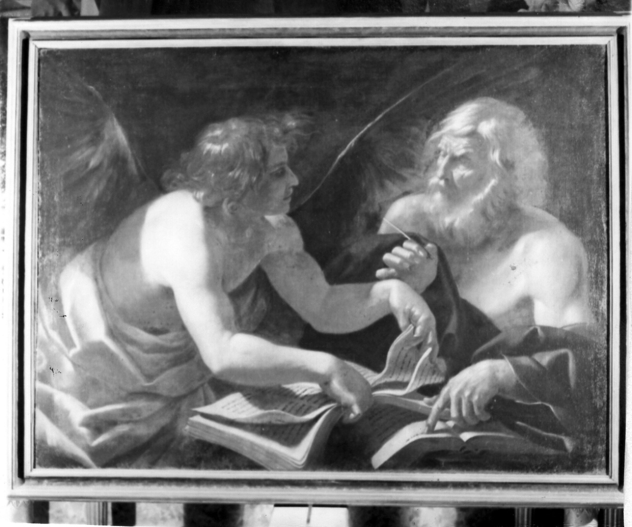 San Matteo e l'angelo (dipinto) di Gavasetti Camillo (prima metà sec. XVII)