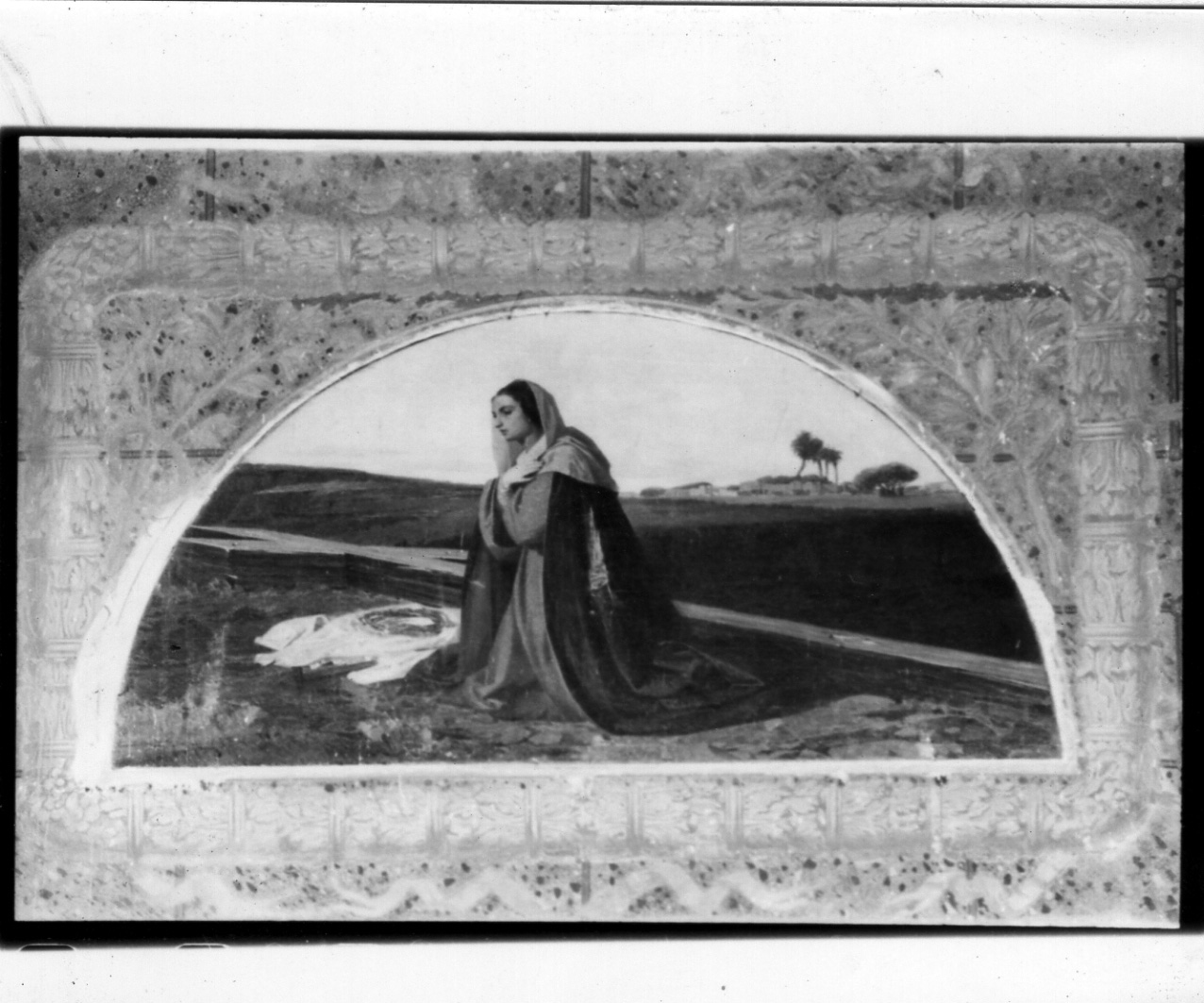 Madonna orante (dipinto) di Saltelli Francesco detto Saverio (terzo quarto sec. XIX)