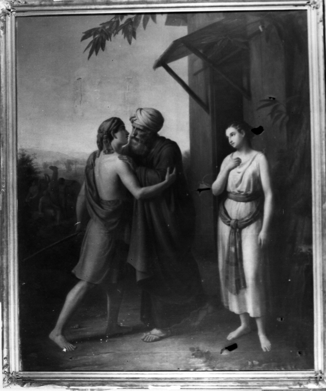 commiato di Giacobbe (dipinto) di Spanò Raffaello (metà sec. XIX)