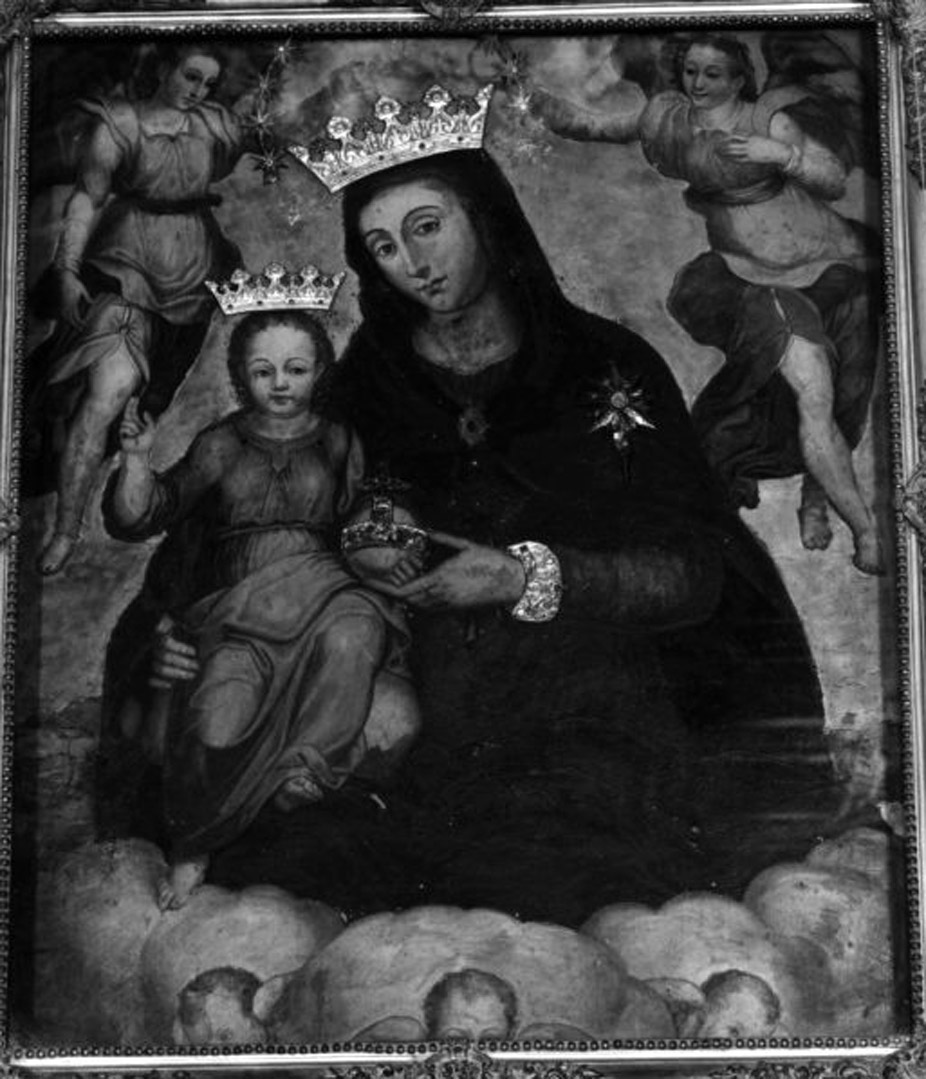 Madonna di Porto Salvo, MADONNA CON BAMBINO (DIPINTO, ELEMENTO D'INSIEME) - AMBITO NAPOLETANO (Seconda metà Sec. XVI)