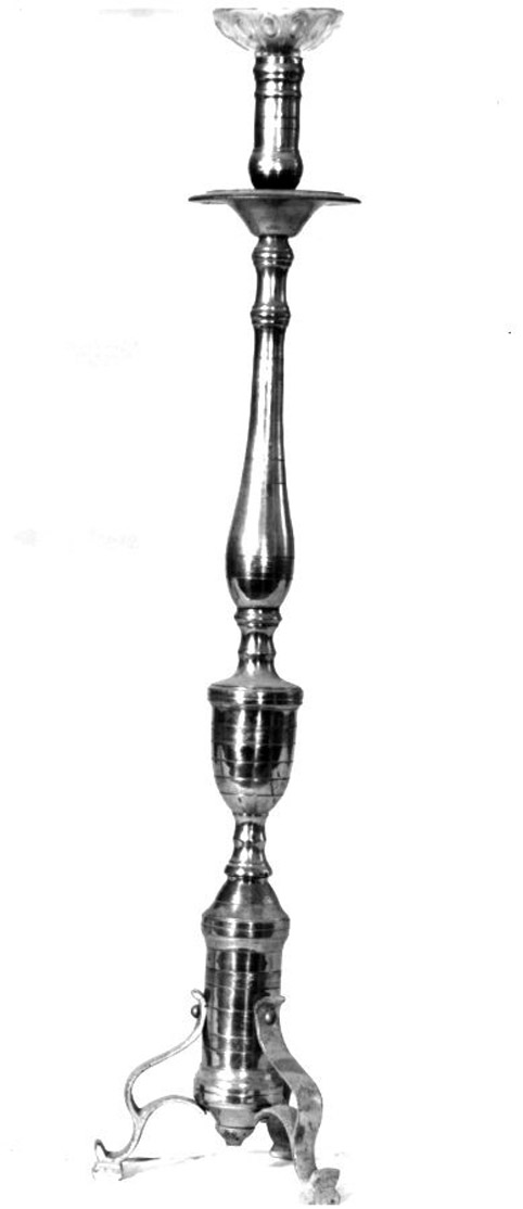 CANDELABRO D'ALTARE, SERIE - manifattura napoletana (INIZIO sec. XX)