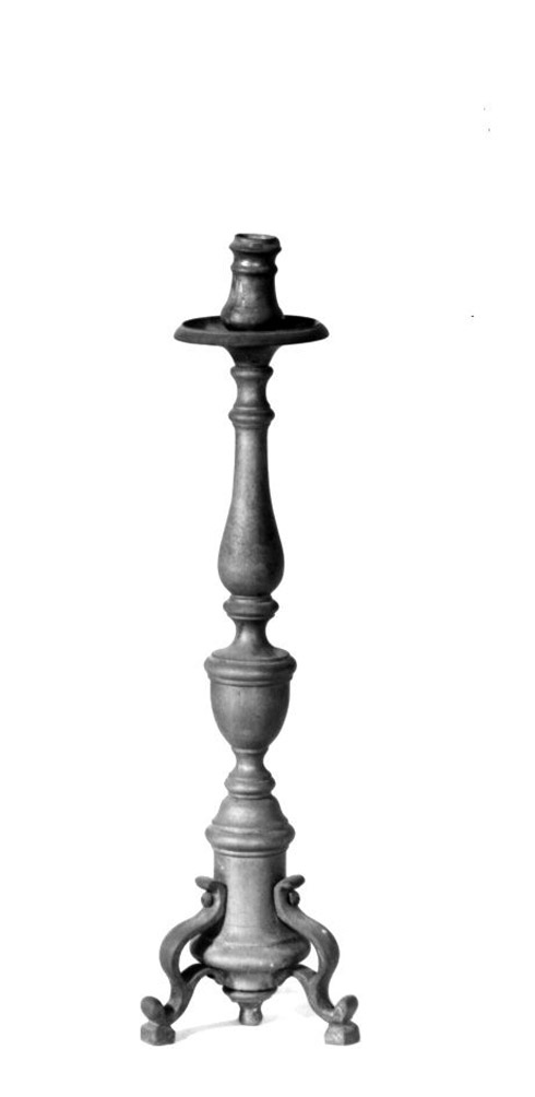 CANDELABRO D'ALTARE, SERIE - manifattura napoletana (PRIMO QUARTO sec. XX)