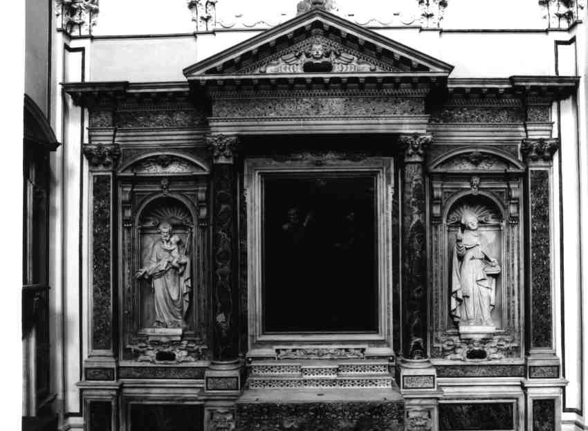 altare, elemento d'insieme - bottega napoletana (sec. XVII)