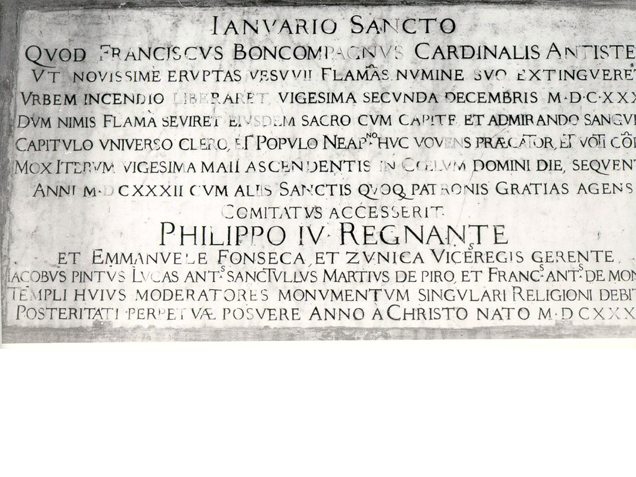 lapide commemorativa - bottega napoletana (sec. XVII)