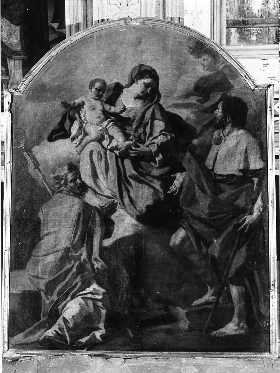 Madonna con Bambino e Santi (dipinto) di De Mura Francesco (prima metà sec. XVIII)