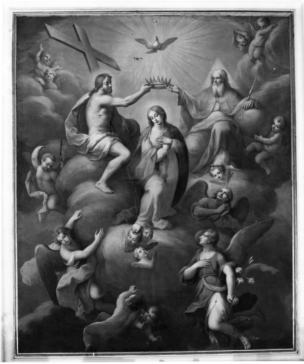incoronazione di Maria Vergine (dipinto) - ambito campano (fine sec. XVIII)