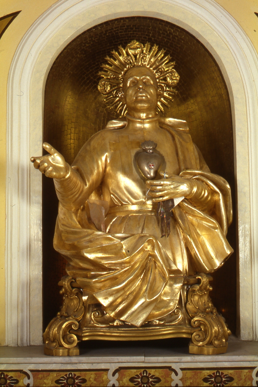 San Camillo de Lellis (reliquiario - a statua) - bottega napoletana (sec. XX)