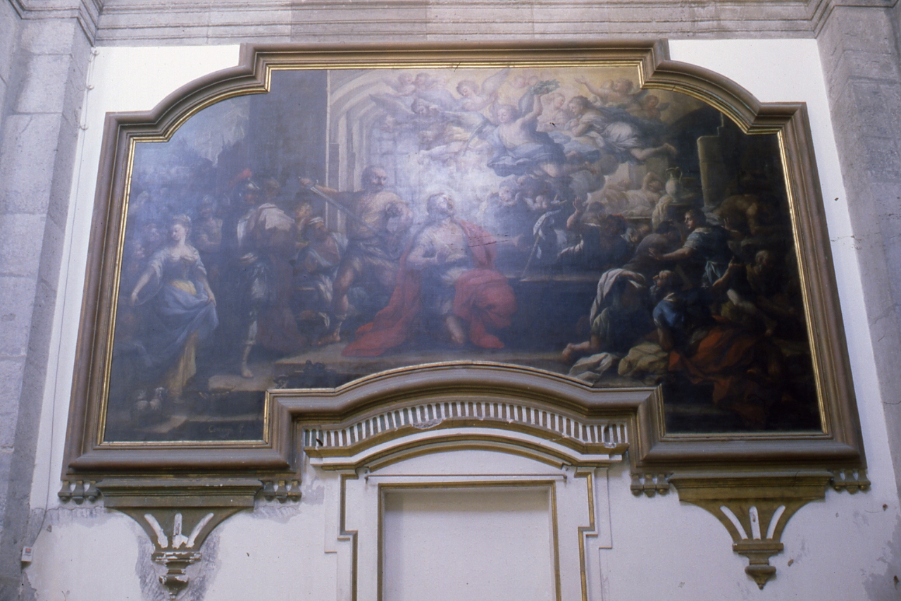 decapitazione di San Giovanni Battista (dipinto) di Cenatiempo Gerolamo (sec. XVIII)