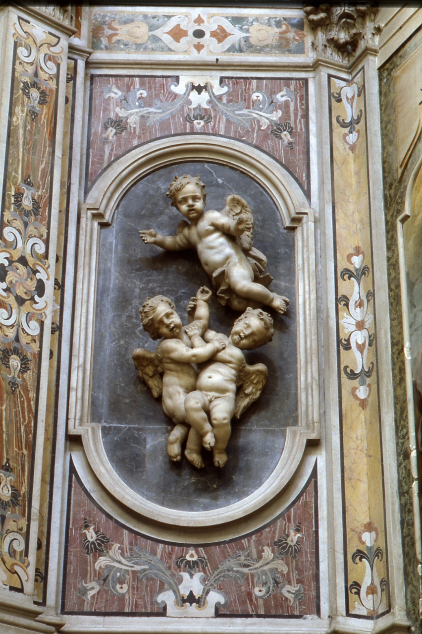 angioletti (gruppo scultoreo, serie) di Sacco Gaetano (fine sec. XVII)