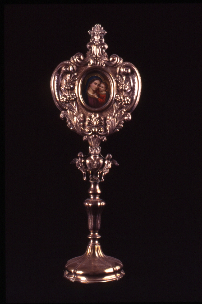 Madonna con Bambino (reliquiario - a ostensorio) - bottega napoletana (seconda metà sec. XIX)