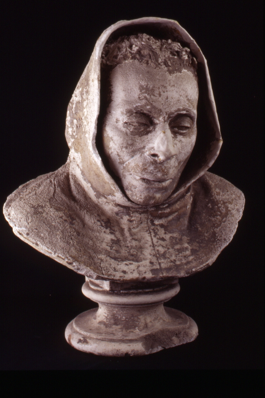ritratto di padre Teodoro religioso francescano (busto) - bottega napoletana (sec. XIX)