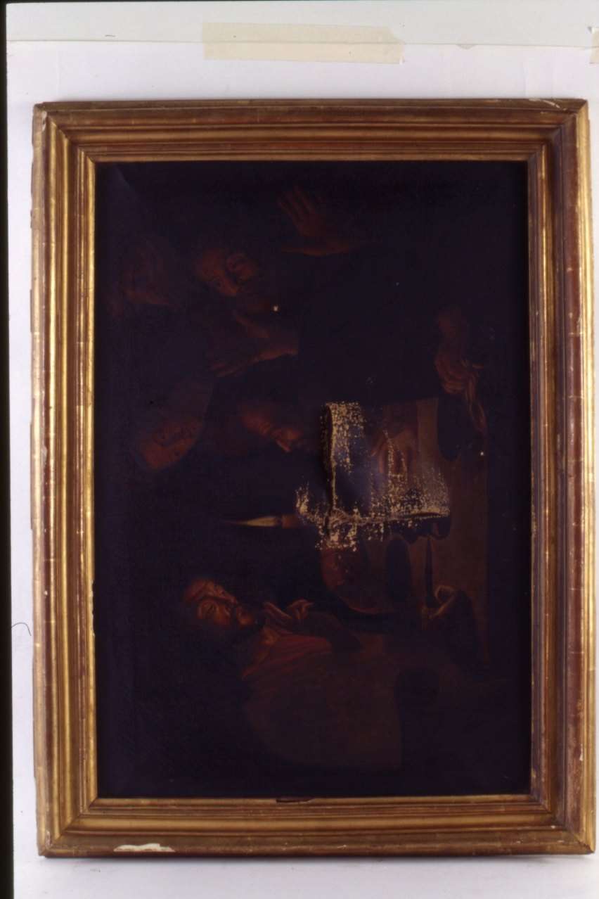 cena in Emmaus (dipinto) - ambito napoletano (seconda metà sec. XIX)