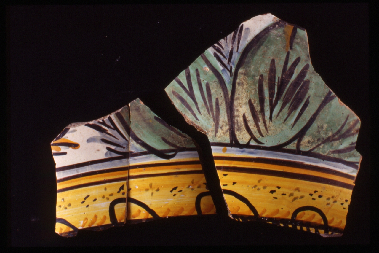 vaso, frammento - bottega napoletana (metà sec. XVIII)