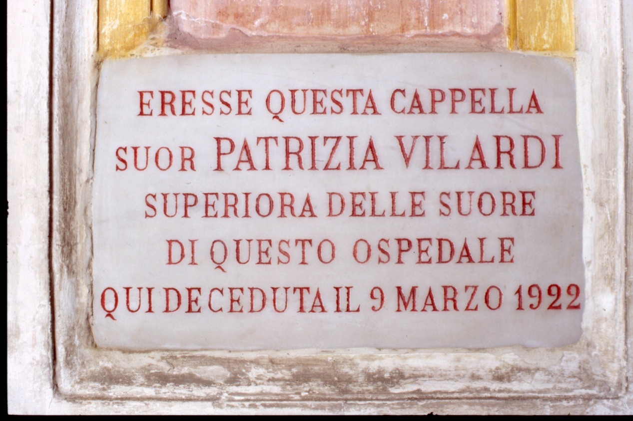 lapide commemorativa - bottega napoletana (sec. XX)