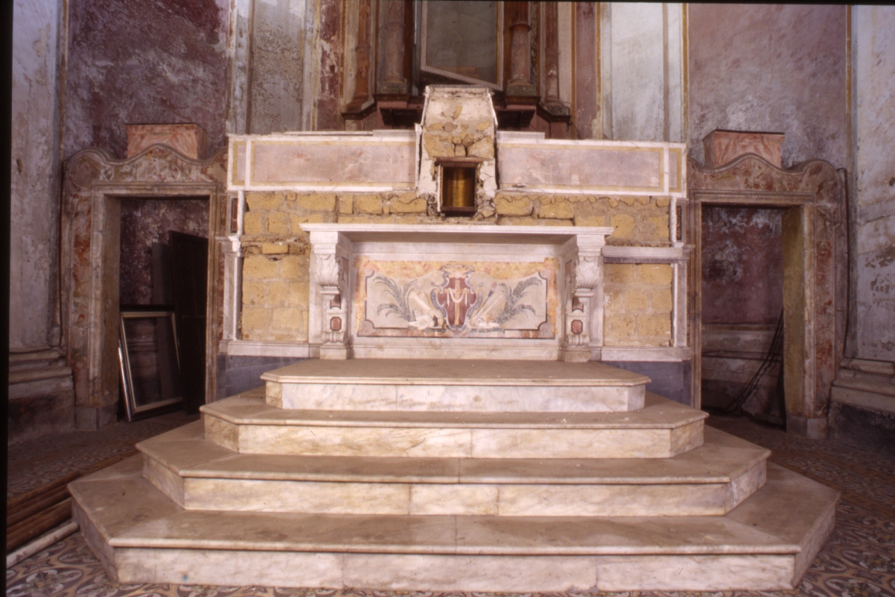 altare maggiore, insieme - bottega napoletana (fine sec. XVIII)