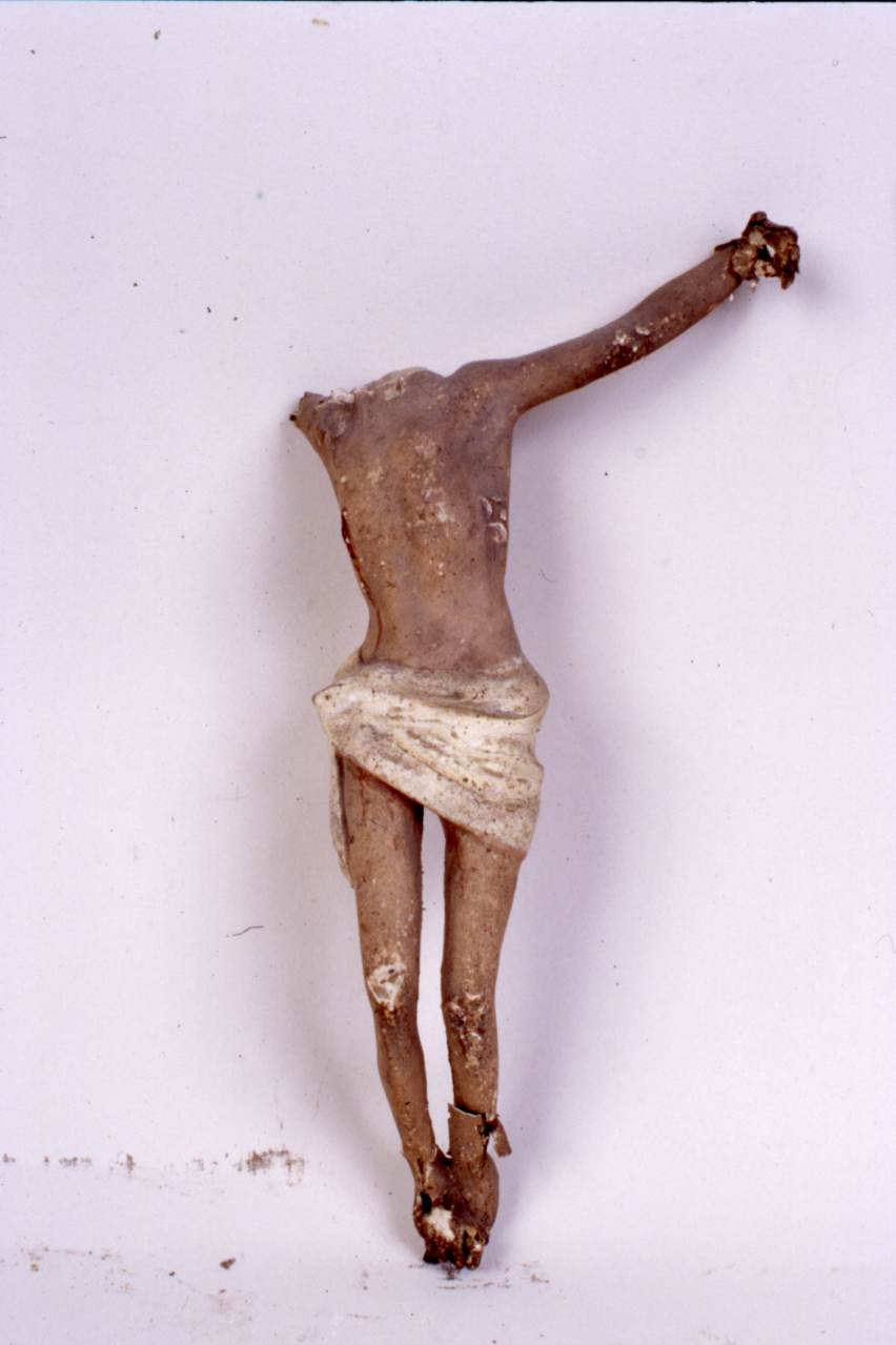 crocifisso, frammento - bottega napoletana (fine sec. XIX)
