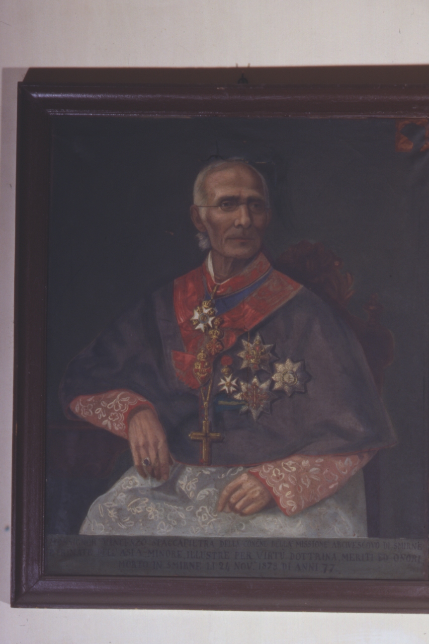 ritratto di Monsignore Vincenzo Spaccapietra (dipinto) - ambito napoletano (sec. XIX)