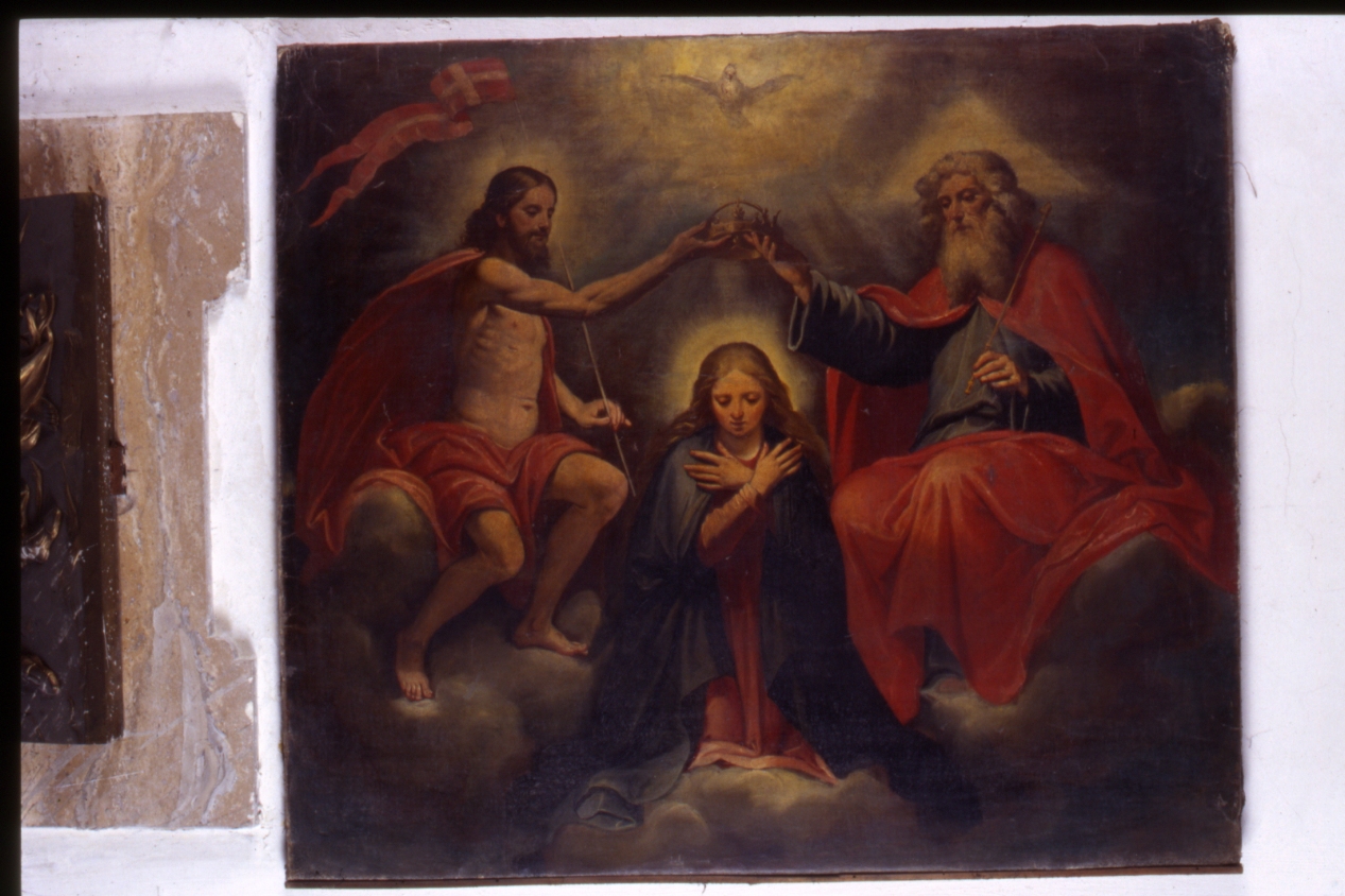 incoronazione di Maria Vergine (dipinto) di Azzolino Giovanni Bernardino (sec. XVII)