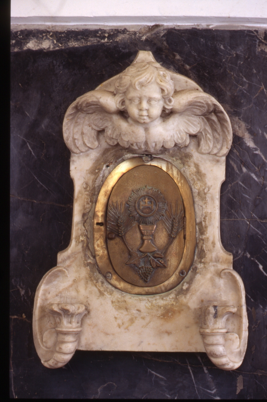 tabernacolo, frammento - bottega napoletana (fine sec. XVII)