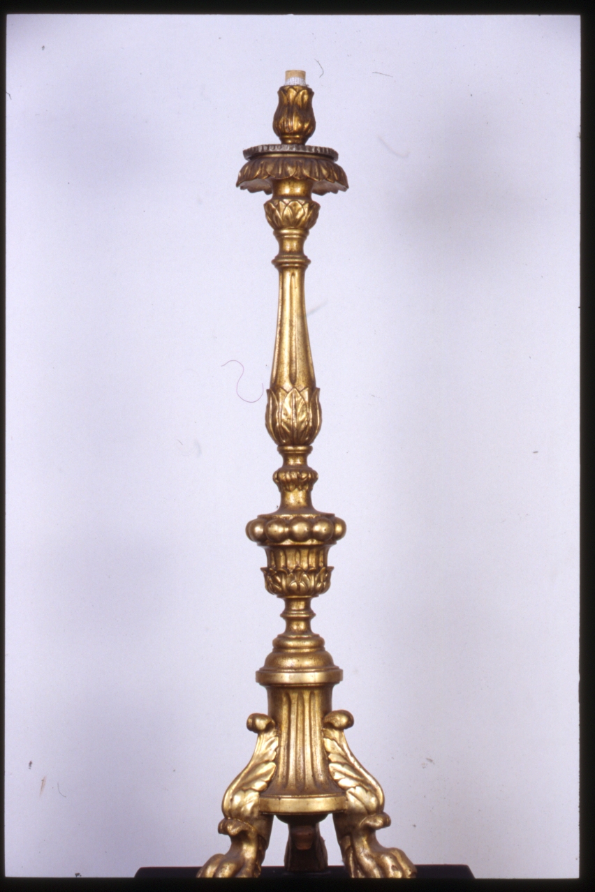 candeliere, serie - bottega napoletana (fine sec. XIX)