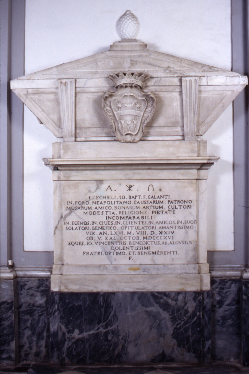 monumento funebre, insieme - bottega napoletana (sec. XIX)