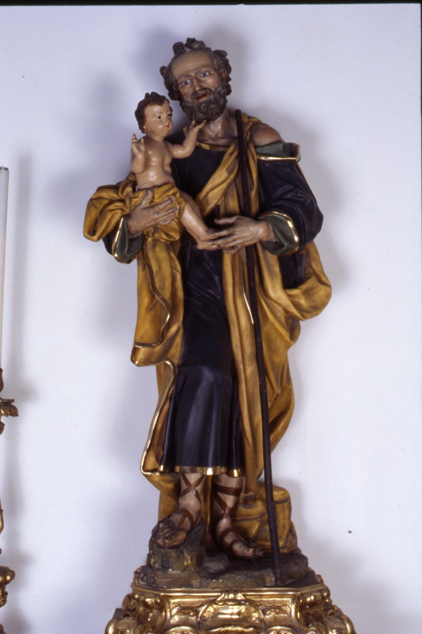 San Giuseppe e Gesù Bambino (statua) - bottega napoletana (metà sec. XVIII)