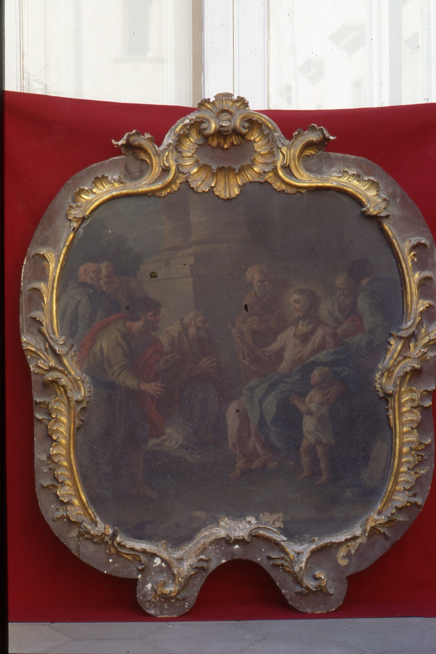 Sinite Parvulos, storie della vita di Cristo (dipinto) di Rossi Nicola Maria (prima metà sec. XVIII)