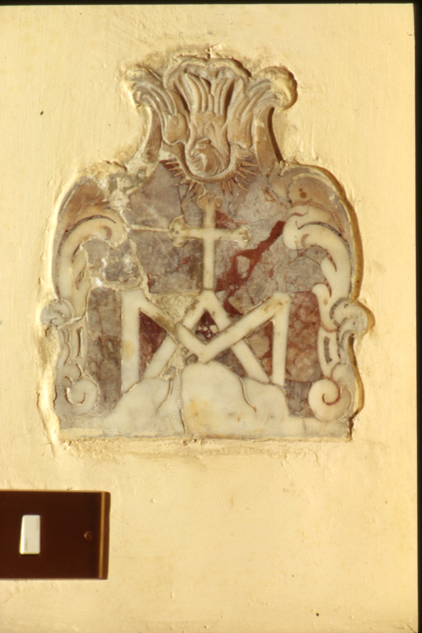 acquasantiera da parete, frammento - bottega napoletana (metà sec. XVII)
