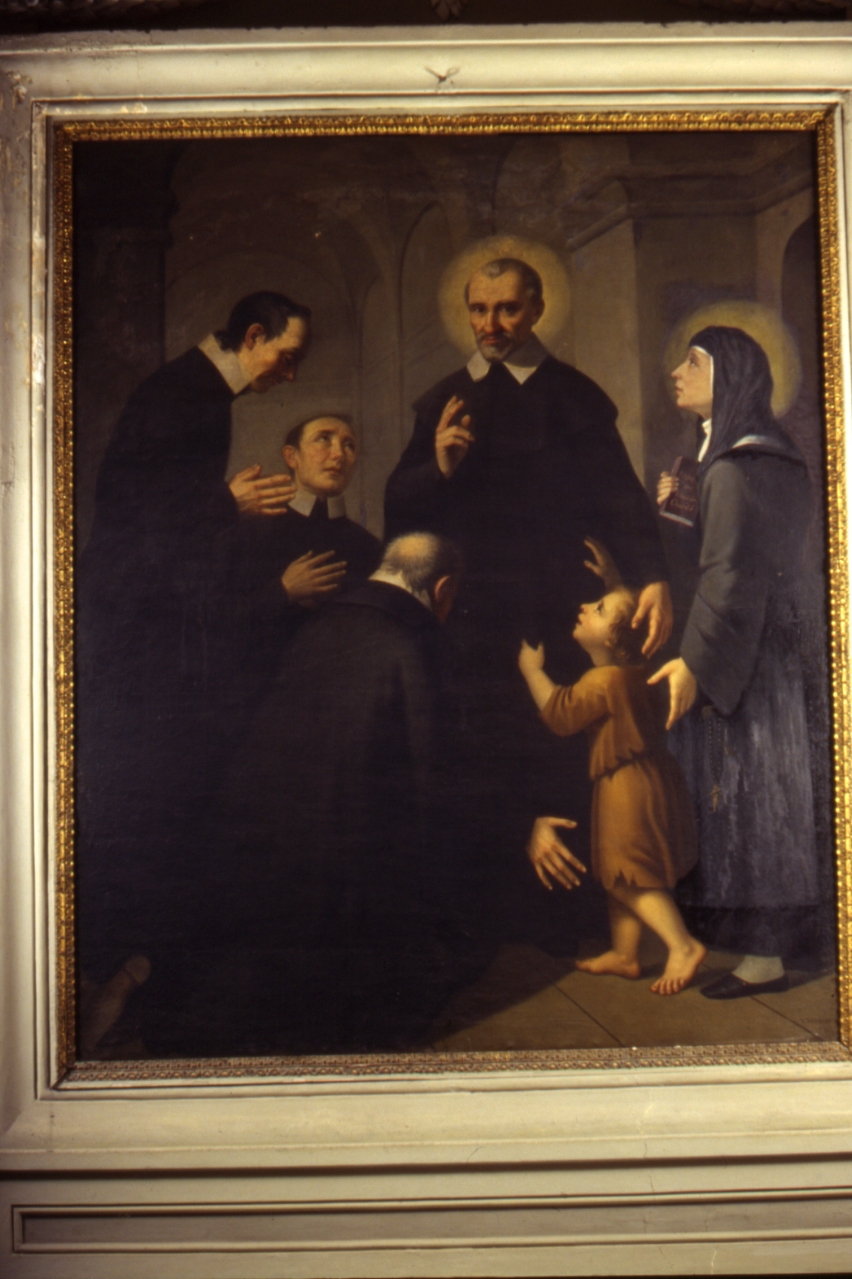 San Vincenzo dè Paoli e Santa Luisa de Marillac (dipinto) di Rusch F (sec. XIX)