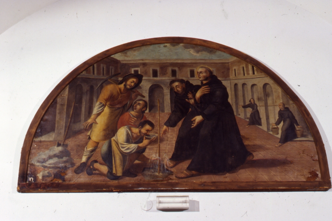 episodio della vita di San Nicola da Tolentino (dipinto) - ambito napoletano (ultimo quarto sec. XVII)
