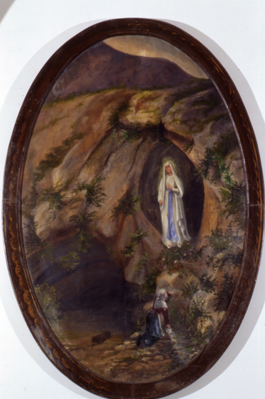 Madonna di Lourdes e Santa Bernardette (dipinto) - ambito napoletano (ultimo quarto sec. XIX)