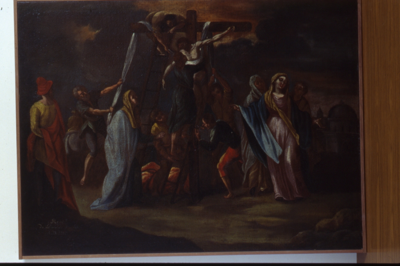 deposizione di Cristo dalla croce (dipinto) - ambito napoletano (secondo quarto sec. XVIII)