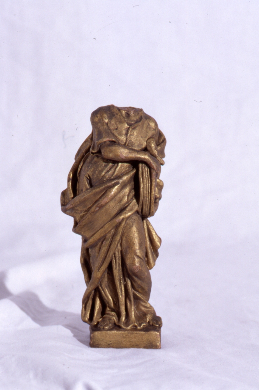Santo (statuetta, frammento) - bottega napoletana (metà sec. XVII)