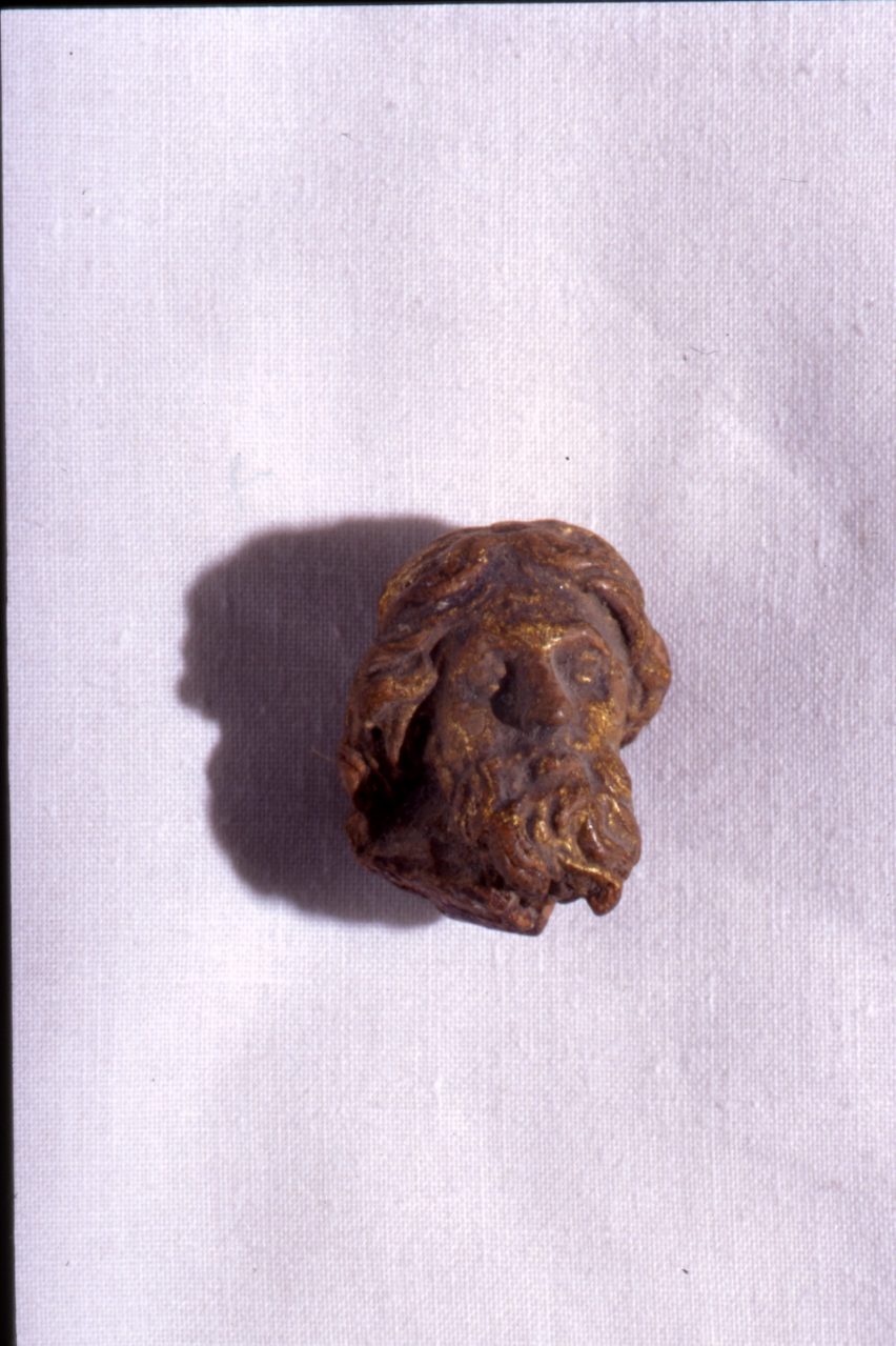 testa di uomo con barba (statuetta, frammento) - bottega napoletana (metà sec. XVII)