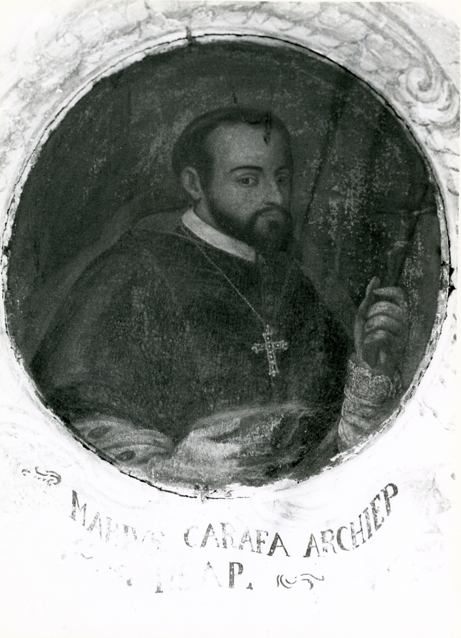 ritratto di Mario Carafa (dipinto, elemento d'insieme) - ambito napoletano (metà sec. XVII)