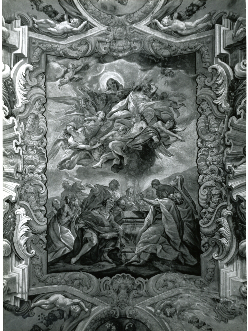 assunzione della Madonna (dipinto, elemento d'insieme) di Beinaschi Giovan Battista (sec. XVII)