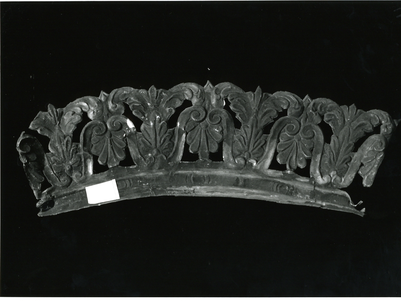corona da dipinto - bottega napoletana (seconda metà sec. XIX)