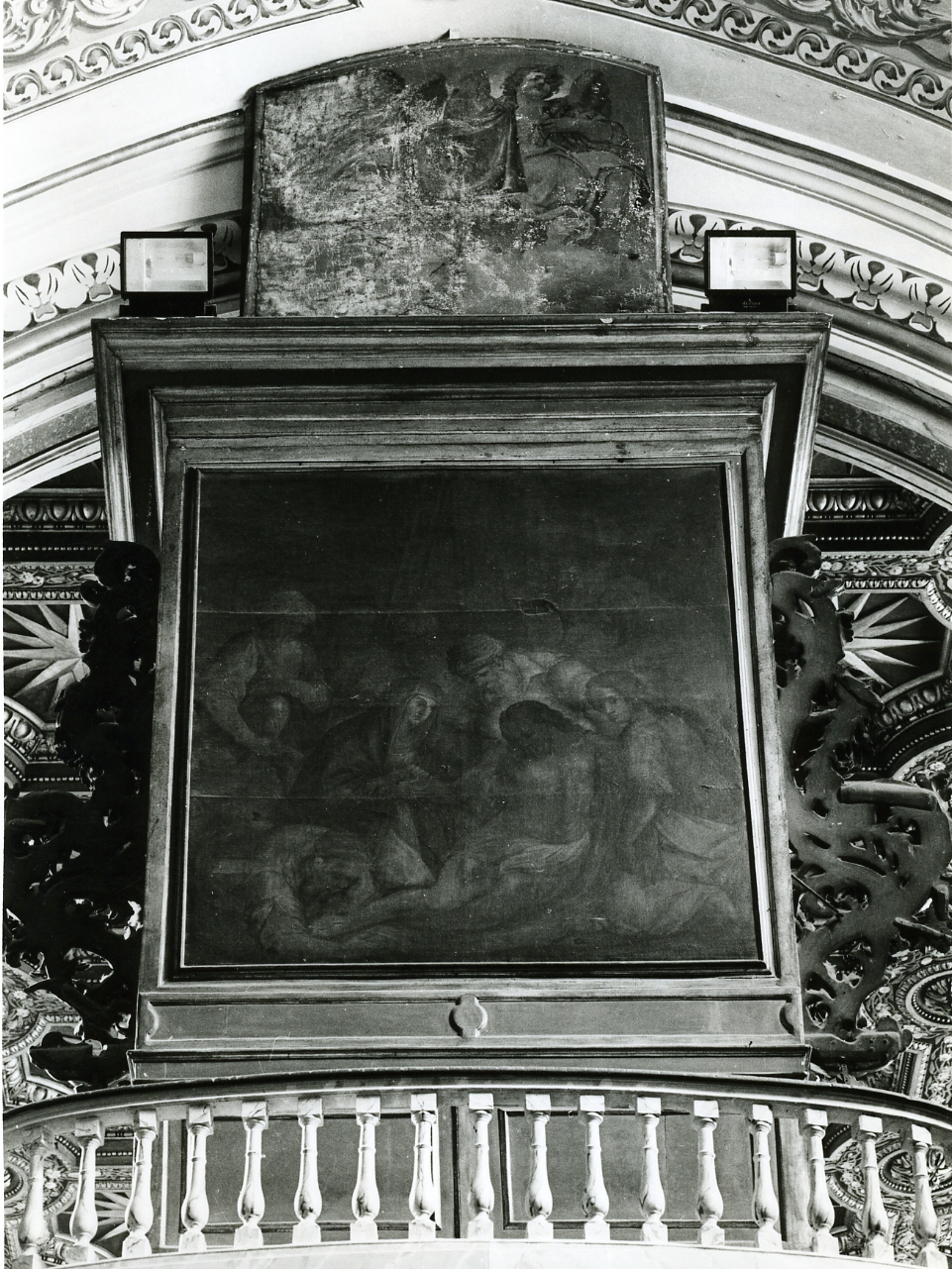 angeli reggono il velo della Veronica (dipinto) - ambito napoletano (prima metà sec. XVIII)